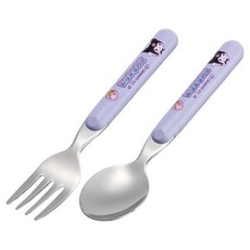 Skater 兒童用 SFR1 餐匙 + 叉子 S號套組, 1套, 酷洛米, 湯匙 + 叉子