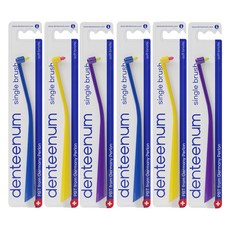 Denteenum 尖端臼齒牙刷3款 x 2入組, 1套