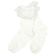 Tartine et Chocolat 嬰幼兒 GG 浮雕荷葉邊襪