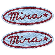 동대문단추왕 열접착식 자수 와펜 패치, mina, 2개