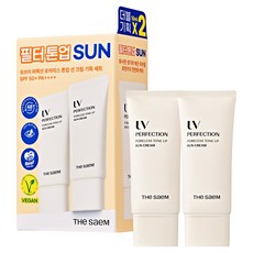 유브이 퍼펙션 포어리스 톤업 선 크림 SPF50+ PA++++, 2개, 50ml