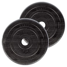 반석스포츠 PVC 코팅 국산K바벨, 2.5kg, 2개, 블랙