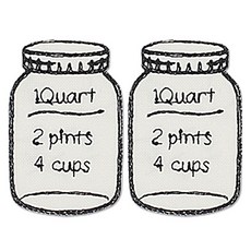 동대문단추왕 열접착식 자수 와펜 패치, 유리병쿼트, 2개