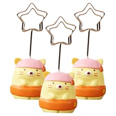 픽딜 예쁜 메모홀더, 노란색 고양이, 1세트