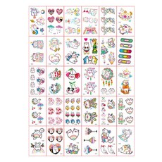 Fokermus 海娜紋身貼紙 迷你30款套組, 1套, B款