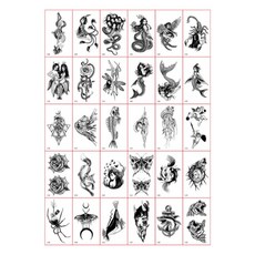 Fokermus 海娜紋身貼紙 迷你30款套組, 1套, I款