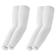 SKECHERS 男女通用無縫涼感袖套 2入, 2個, 白色