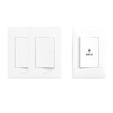 Legrand 羅格朗 Apela Simple 1開關 2入 + 總關燈開關套組 白色, 1套