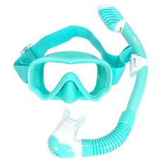 SNEFF Snorky 兒童用浮潛面鏡組, 薄荷綠, 隨機出貨(收納袋)