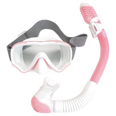 SNEFF Snoky 兒童浮潛面鏡組, 粉紅色, 隨機出貨(收納袋)