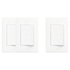 Legrand 羅格朗 Apela 白色 Simple 開關 3路 1開 2p + 1開 組合, 1套