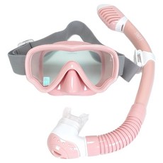 SNEFF 兒童款浮潛面罩組, 珊瑚粉紅色，隨機出貨（小袋）