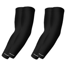 스케쳐스 남녀공용 심리스 쿨링 팔토시 2p, 블랙, 2개