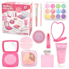 美容造型彩妝化妝品11件組, 1套, 粉紅色