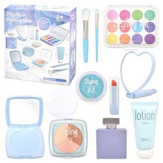 美容造型彩妝化妝品11件組, 1套, 藍色