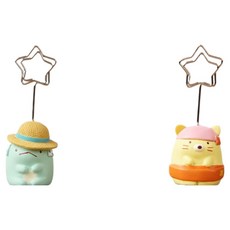 픽딜 예쁜 메모홀더 2종 세트, 그린하동, 옐로우고양이, 1세트