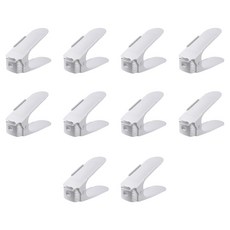 MarketA 節省空間 迷你簡約鞋架 ONE SIZE, 白色, 10個