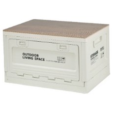 折疊式收納保管箱, 1個, 白色