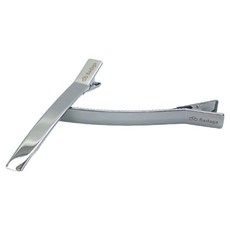 時尚鐵製抓夾, 2個, 深銀色