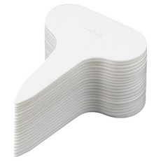 앙플랜트 라운드 대용량 식물 이름표 5cm 100p, 화이트