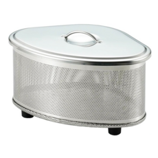 YOSHIKAWA 吉川 不鏽鋼三角形帶蓋排水架, 17.9 x 12.4 x 10.8cm, SJ2430