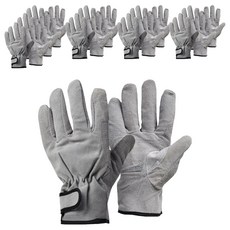 Wellz 豬皮氬焊雙手手套組 有內襯 灰色 KPG-260, 10套
