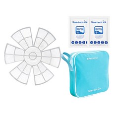 INCONTRO 女用 22度 全覆蓋 智能冰感 超級帽墊 + 冰袋 + 加速包 2入組, 透明, 1套