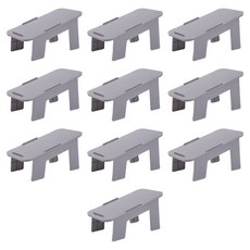 MarketA 簡約獨立式鞋架 25 x 11.6 cm, 10個, 灰色