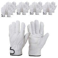 Wellz 羊皮氬焊雙手手套組 有內襯 白色 KGW-260, 10套