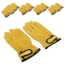 Wellz 羊皮氬焊雙手手套組 附內裡 黃色 KGA-240, 10套