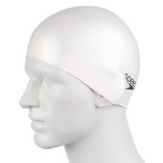 speedo 矽膠泳帽 8-709910001, WHITE, 1個