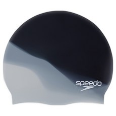 speedo 矽膠泳帽 8-0616906389, 黑色, 1個