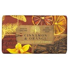 THE ENGLISH SOAP COMPANY 英國製皂 手工皂 肉桂與柳橙香, 190g, 1個
