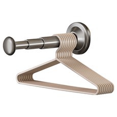 MONOGENT 善用縫隙空間 吸盤式長度可調掛架, 1個, 灰色