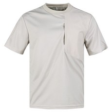 430高爾夫 男士 Luxe 鬆餅格紋編織拼接拉鍊口袋短袖T恤 LB25M403