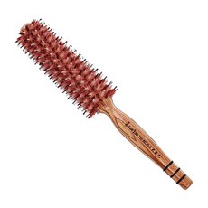 FAWEIO 髮葳鵝 紅白大花毛鬃毛圓梳 TW-8020-A 中, 1支, 紅棕色