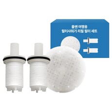 Nature Living 強力水壓旅行用過濾蓮蓬頭補充濾心組, 1套, 無香