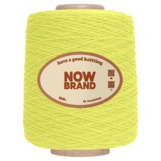 WoolClub NOWBRAND 高級精梳棉紗編織線 12股 600g, 1個, 816 檸檬黃
