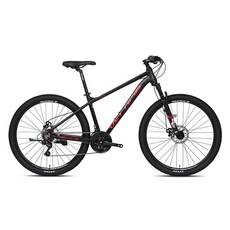 벨로시아 트렌타2.1D 26 MTB 알루미늄 디스크 브레이크 14kg 신장 155~180cm, 매트블랙 + 레드, 180cm, 1개