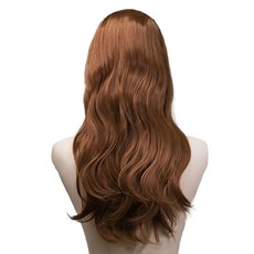 GabalNara Sand Perm波浪5件式貼膚自助接髮 卡扣式髮片, 橘棕色, 1個