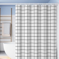 Taminayo 多用途浴簾, 1個, 簡約格紋