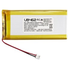 컴스 803986 3.7V 3500mAh 리튬 폴리머 충전 배터리 UB462, 1개입, 1개