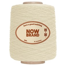 WoolClub NOWBRAND 高級精梳棉紗編織線 12股 600g, 1個, 802 象牙白