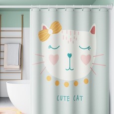 타미나요 다용도 샤워커튼, 큐트 캣, 1개
