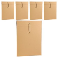 Ilsangsokbanzzak 環扣式設計A4信封, 5個, 米色