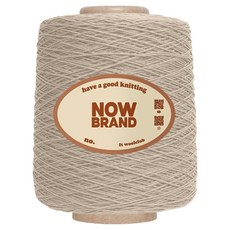 WoolClub NOWBRAND 高級精梳棉紗編織線 12股 600g, 1個, 805 米色