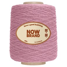 WoolClub NOWBRAND 高級精梳棉線編織線 12股 600g, 1個, 804 復古粉