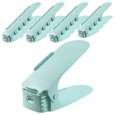 Very New空間節省2層鞋子收納架鞋架, 綠色, 20個