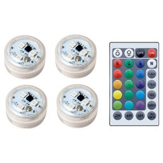 비상 충전식 전구 4cm 4p 세트, 혼합색상