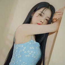 GabalNara 女性用開頂式半頂假髮 長直髮 自然無痕半頂假髮, 1個, 深黑色